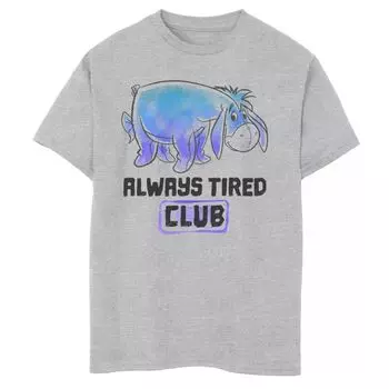 Футболка Disney's Winnie The Pooh с рисунком Eeyore Always Tired Club для мальчиков 8–20 лет Disney