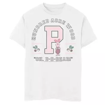 Футболка Disney's Winnie The Pooh с рисунком «Пятачок» для мальчиков 8–20 лет, «О, дорогая, цитата» Disney