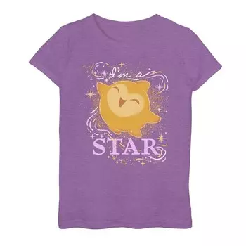 Футболка Disney's Wish I'm A Star для девочек 7–16 лет Licensed Character, цвет Purple Berry
