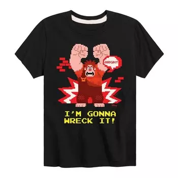 Футболка Disney's Wreck It Ralph Gonna Wreck It с рисунком, черный