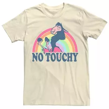 Футболка Disney The Emperor's New Groove Kuzco Rainbow No Touchy для взрослых Licensed Character