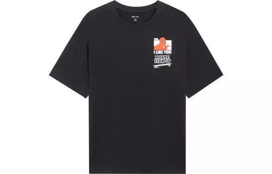 Футболка Disney унисекс черная Lining, черный