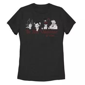 Футболка Disney Villains для юниоров с надписью «Будь моей злодейкой или еще» ко Дню святого Валентина Licensed Character