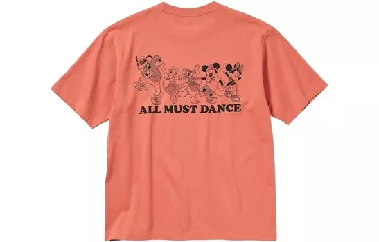Футболка Disney X Disney Co-brand, унисекс, оранжевая Uniqlo, оранжевый