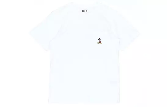 Футболка Disney X Disney Co-brand унисекс белая Uniqlo, белый