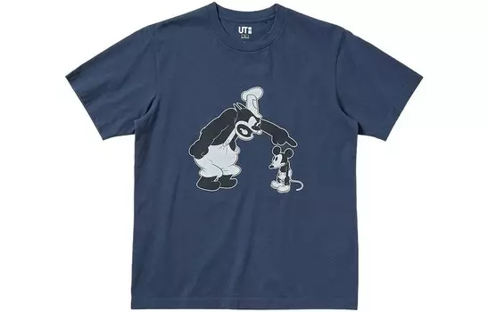 Футболка Disney X Disney Co-brand, унисекс, темно-синяя Uniqlo, синий