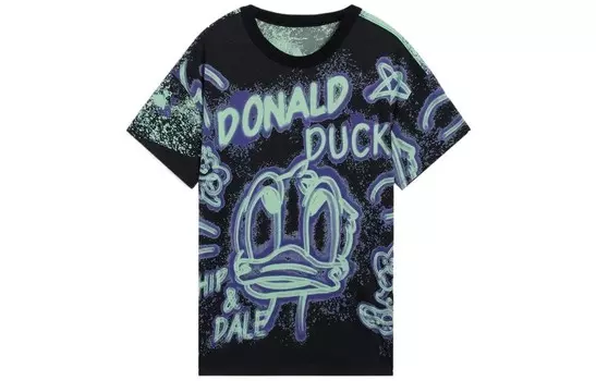 Футболка Disney X Disney унисекс, черная Lining, черный