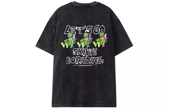 Футболка Disney X Disney унисекс, черная Lining, черный