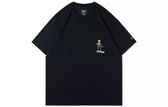 Футболка Disney X Disney унисекс, черная Lining, черный