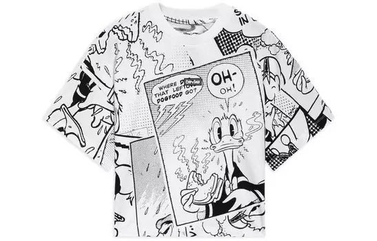 Футболка Disney X Disney женская черная/белая Lining