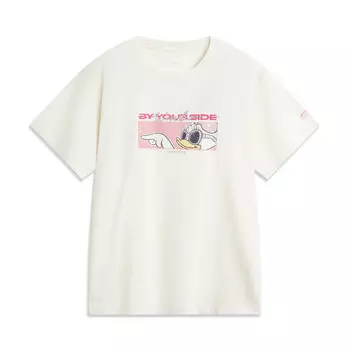 Футболка Disney X Disney женская с рисунком «Рисовая белая маргаритка» Lining