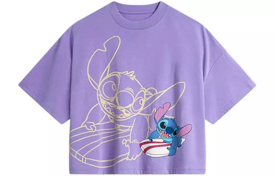 Футболка Disney X Disney женская светло-фиолетовая Lining