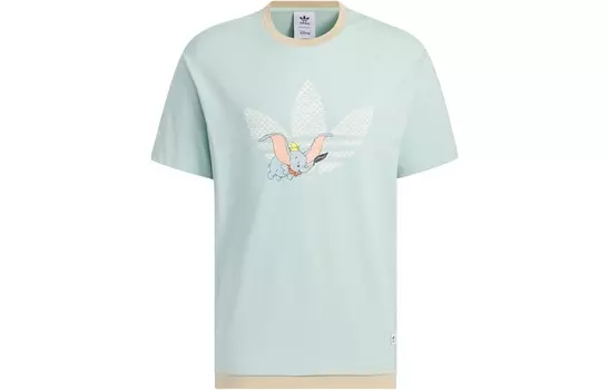Футболка Disney X DUMBO унисекс дымчато-зеленая Adidas Originals, зеленый