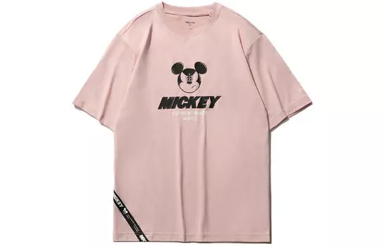Футболка Disney X Sports Fashion Collection унисекс розового цвета Lining, розовый