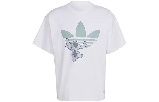 Футболка Disney X Stitch унисекс белая Adidas Originals, белый