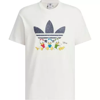 Футболка Disney X унисекс белая Adidas Originals, белый