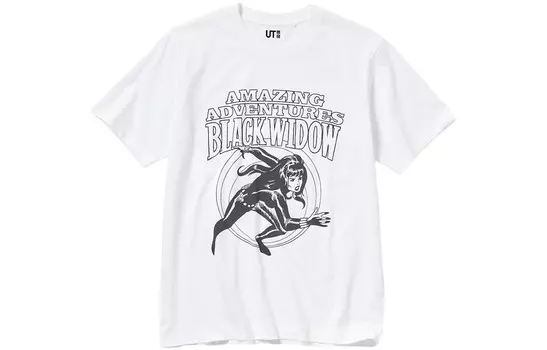 Футболка Disney X унисекс белая Uniqlo, белый