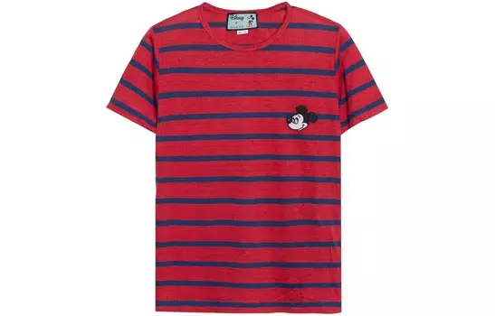 Футболка Disney X унисекс красновато-синяя Gucci, красный/синий