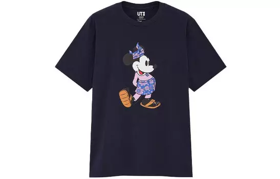 Футболка Disney X унисекс темно-синяя Uniqlo, темно-синий