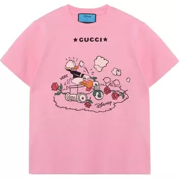 Футболка Disney X женская розовая Gucci