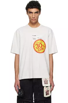 Футболка 'Disposal reduction' Doublet, белый