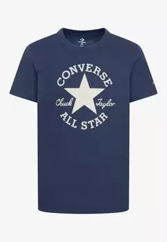 Футболка DISSECTED CHUCK TEE UNISEX Converse, темно-синий