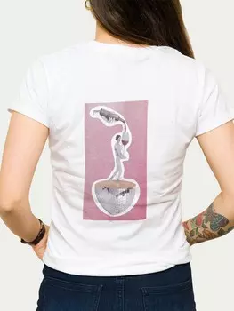 Футболка District SAY WHEN, белый