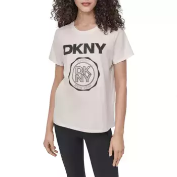 Футболка DKNY Med LG Relaxed, бежевый