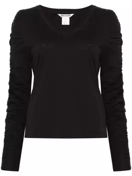 Футболка DKNY с рюшами, черный