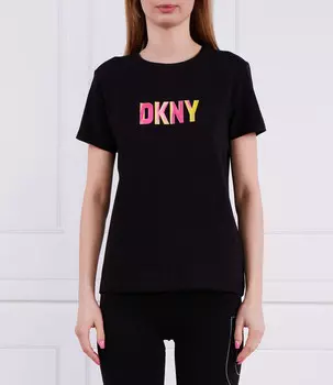 Футболка DKNY S/S REFLECTIVE LOGO, черный