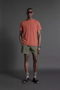 Футболка для базового тренировки ZARA, кирпич