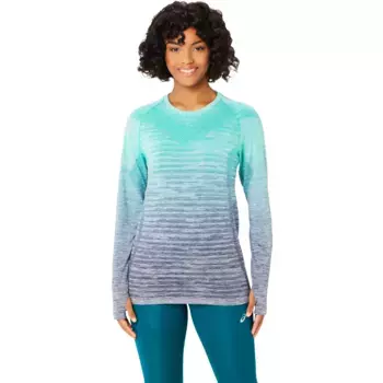 Футболка для бега Asics "SEAMLESS LS TOP", синий