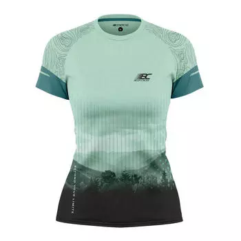 Футболка для бега CLEORE зеленая BODYCROSS, цвет gruen