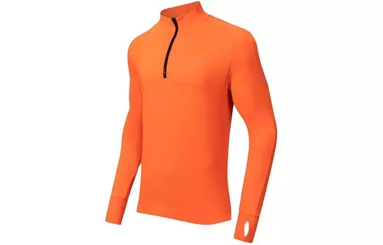 Футболка для бега, мужская, флуоресцентная, хурма красная Anta, цвет Fluorescent persimmon red