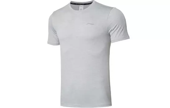 Футболка для бега, мужская Lining, серый