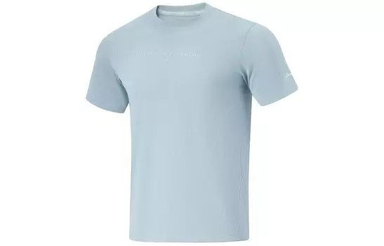 Футболка для бега, мужская, синяя Lining, синий