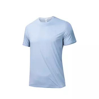 Футболка для бега, мужская, Wake Up Cloud Blue Anta, цвет Wake up cloud blue