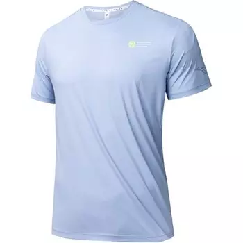 Футболка для бега, мужская, Wake Up Cloud Blue Anta, цвет Wake up cloud blue