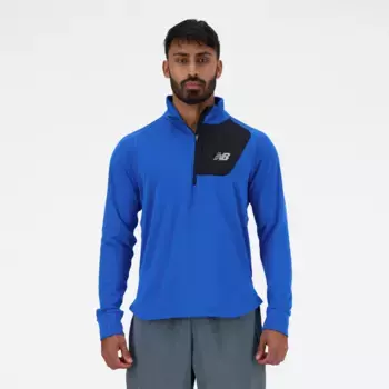 Футболка для бега New Balance "MENS RUNNING LS TOP", синий