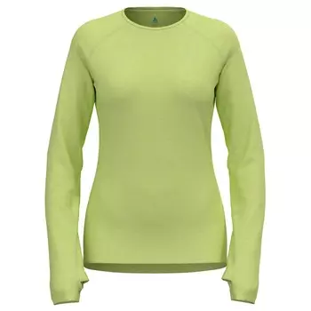 Футболка для бега Odlo X-Alp PW 115 T-Shirt Crew Neck L/S, цвет Shadow Lime Melange