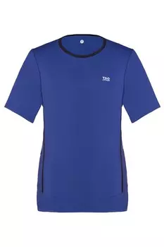 Футболка для бега с карманом на молнии Tao, синий
