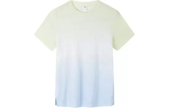 Футболка для бега, женская, цвет Water Cloud Blue / с принтом Anta