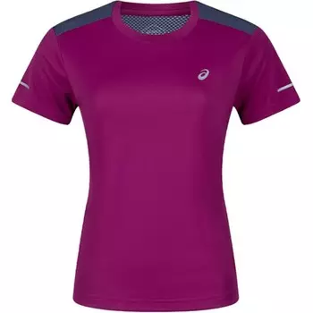 Футболка для бега женская фуксия Asics