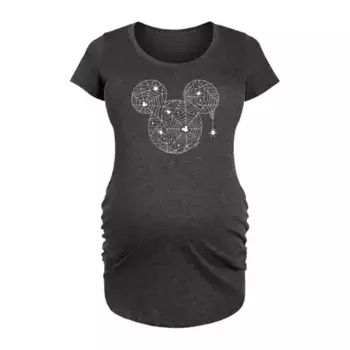 Футболка для беременных с паутиной и Микки Маусом Disney, серый