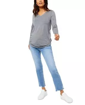 Футболка для беременных с v-образным вырезом Splendid, серый