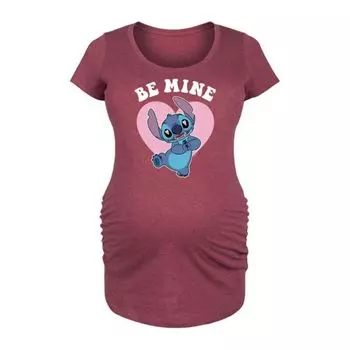 Футболка для будущих мам «Лило и Стич» с принтом «Будь моей» Disney, красный
