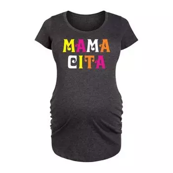 Футболка для будущих мам Mamacita с принтом Unbranded, серый