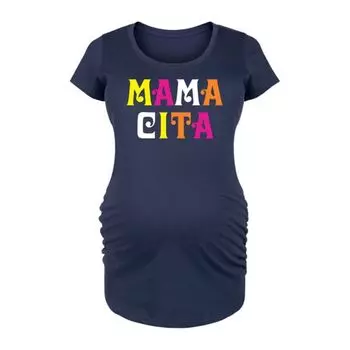 Футболка для будущих мам Mamacita с принтом Unbranded, синий