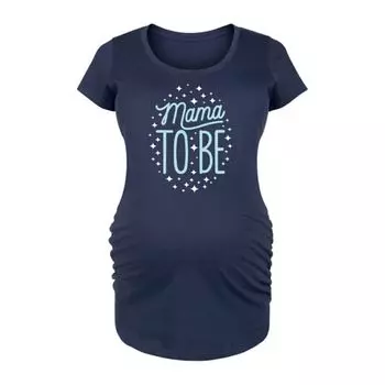 Футболка для будущих мам с принтом Unbranded, синий