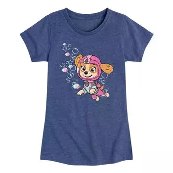 Футболка для дайвинга в океане для девочек 7–16 лет Paw Patrol Skye Licensed Character